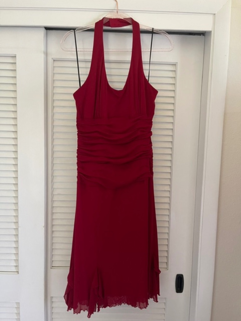 Sangria Halter Dress 14  EUC